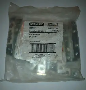 N272-724 National 40-pack Mending Braces 3 Inch X 5/8 New Free Shipping