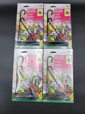 N274-761 National 9 Inch Black Hanging Plant Swivel Bracket Lot Of 4