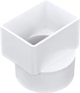 Nds Inc. 313036595571 903 Styrene Downspout Adapter 2-inch By 3-inch White Solvent