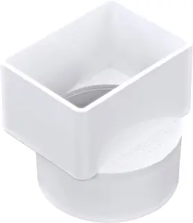 Nds Inc. 445000062017 903 Styrene Downspout Adapter 2-inch By 3-inch White Solvent