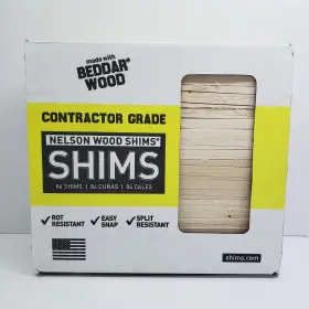 Nelson 091996888840 Wood Shims Box Of 84 Pcs. 1-1/2 Inch X8