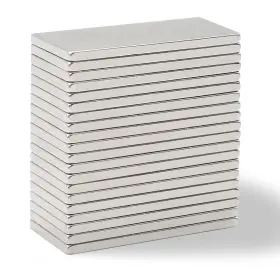 Ne-20pcs20x10x1 Neoclick 20 Pack Neodymium Bar Magnets 20x10x1mm Heavy Duty Rectangular Rare Earth Ma