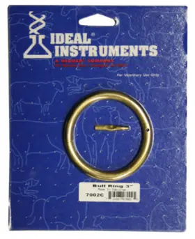 7002 Neogen Corporation Bull Ring Self-piercing Brass 3- Inch