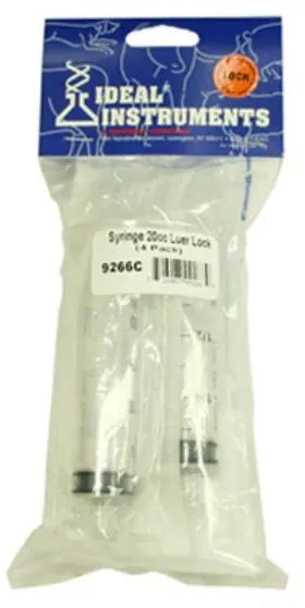 9266 Neogen Corporation Livestock Syringe Disposable 20 Cc 4-pk. -9266