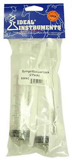 9268 Neogen Corporation Livestock Syringe Disposable 60 Cc 2-pk. -9268