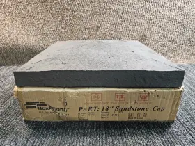 Nextstone 878138002193 18 Inch Sscp-c Faux Polyurethane Stone Column Wrap Cap - Charcoal For Home