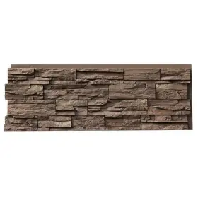 Clp-hmb-4 Nextstone Sliding Country Ledgestone Faux Stone Siding Panel In Himalayan Brown