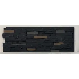 Slspl-on-4 Nextstone Polyurethane Faux Stone Siding Panel Material 43 Inch Slatestone Large Onyx