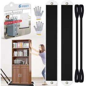 Niteguy B0bytdb1qb 2 Set Large Furniture Sliders Pull Strapappliance Moving Slidersheavy