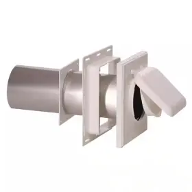 No-pest Vent 726084130913 4 Inch J Block Or Wide-mount Dual Door Wall In White