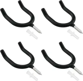 Nobrand 114499643263 4pcs Screw In U Shaped Hook Heavy Duty Wall Mounted Practical Hanging Fo