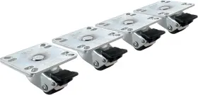 28-109s Nobrand 1 Inch Wheel Caster 2 Raise 200lb 3.5 Plate S/b 4
