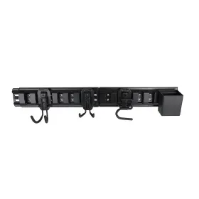 803-507-151 Nobrand 32-inch Wall Storage System 6-piece Set With Hooks And Bin Black