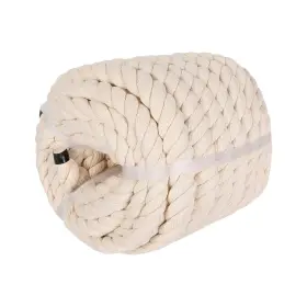 Noforget01 Noforget 712297132561 Natural Twisted Cotton Rope 1/2 Inch 50 Feet Thick White For Crafting D