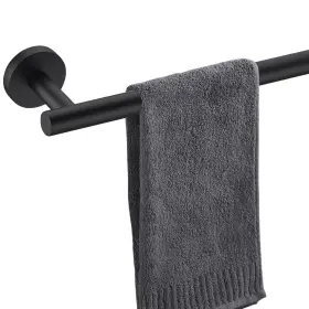 B0bpy894p1 Nolimas Matte Black 27in Stainless Steel Towel Bar Wall Mount Heavy Duty Bath Kitchen