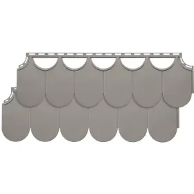 100030147 Novik Faux Stone Siding 10 Inch X32 Lightweight Composite Dry Stack Coventry Gray