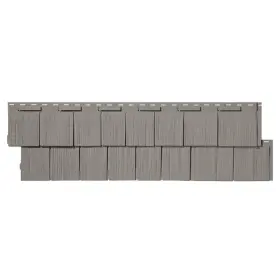 100060126 Novik Faux Stone Siding 14.5 Inch X48.75 Highly Durable Composite Conventry Gray