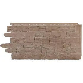 100140006 Novik Stone Vinyl Siding 20.250 Inch X 45 Sand Blend 49.32-sq-ft Per Box