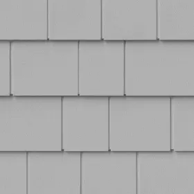 100185006 Novik Faux Stone Siding 17.38 Inch Northern Perfection Shake Panels Composite Gray