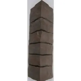 120140004 Novik Stone Corner Vinyl Siding Dry Stacked Column Wrap Smoke Gray 5-case