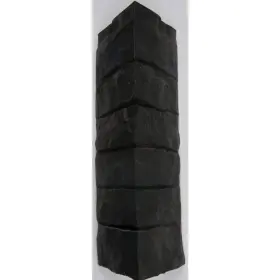 120140010 Novik 21.25 Inch X 6.10 Stacked Stone Corner Vinyl Siding In Onyx 5-case