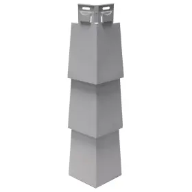 120185006 Novik Faux Stone Siding Dry Stack Highly-durable Composite Corner Heritage Gray