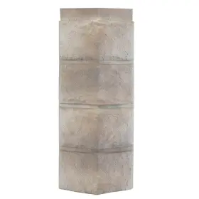 120440008 Novik Faux Stone Siding 6 Inch X18.5 Phc Premium Hand Cut Composite Smoke White