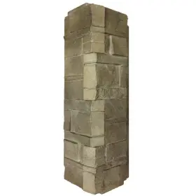120540004 Novik 16 Inch X 5.88 Dry Stacked Stone Corner Vinyl Siding In Brownstone 5-case