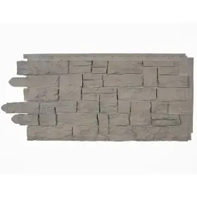 Novik 445011258294 Novikstone 20.3 Inch X 45 Sk Stacked Stone Siding In Aspen 10 Panels Per Box