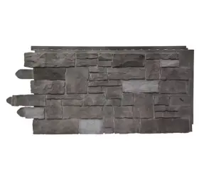 Mpn-303940502994 Novik Faux Stone Siding 20.25 Inch X45 Artisan Cut Polymer Panel Composite Ash