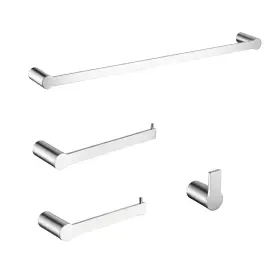 Nxxcli B0f4jbj8lz 4-pieces Bathroom Accessories Set Towel Bar Modern Stainless Steel
