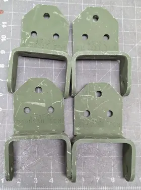 2590-01-466-30331 O-kos 4 Pack 3.25 Inch Wide Thick Post Base Deck Fence Mailbox Pergola Supports