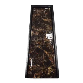 Oakland Living 730050186460 Brown Faux Marble Cast Aluminum Metal Downspout Gutter 24 Inch Heavy Splash Block