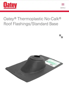 11908 Oatey No Calk Roof Flashing