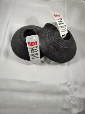 14220 Oatey 1.5 Inch -3 Rain Collar No-calk Roof Flashing Black Pack Of 2