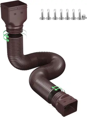 Og005 Ogutter Rain Gutter Downspout Extensions Extender For Rainwater Drainage Flex