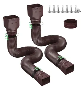 Og010 Ogutter Rain Gutter Downspout Extensions Extender For Rainwater Drainage F