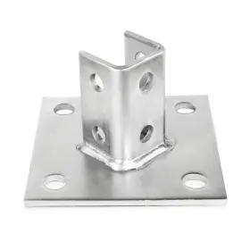 Ol-48034 Ohlectric Single Standard Strut Channel Post Base With 4 Mounting Holes For 1