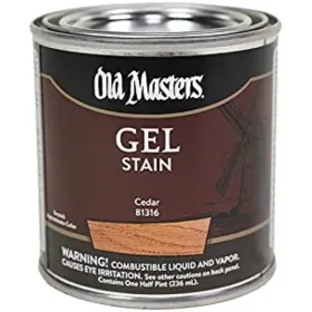 81316 Old Masters 75685 Gel Stain 25028 1/2 Pint/236 Ml Cedar