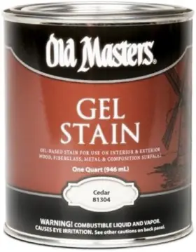 25028 Old Masters / Master Products 81316 1/2 Pt Cedar Gel Stain