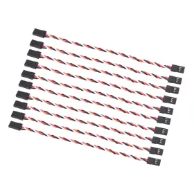 Olirc 680904906907 10pcs Servo Extension 30 Cords 26awg Cable 15cm Male To Twisted Wire For