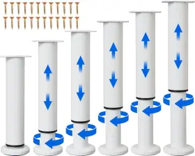 B0f8zhtz4f Olldag 6pcs Adjustable Bed Support Legs For Frame/center Slat - 7.08-12.2 Inch