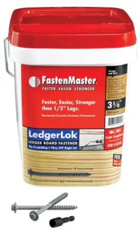 Fmll358b-250 Omg Inc Ledgerlok Wood Screws 3-5/8- Inch 250-pk. -fmll358b-250