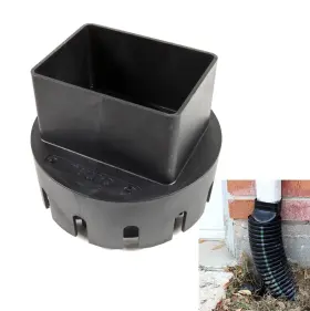 One Stop Outdoor 850040739183 Usa Made Premium Rain Gutter Downspout Adapter 2 Inch X 3 Square To