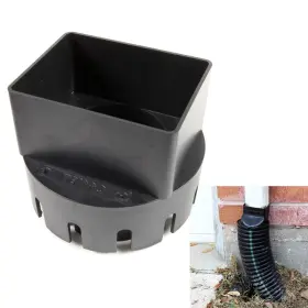 One Stop Outdoor 850040739190 Usa Made Premium Rain Gutter Downspout Adapter 3 X 4 Inch Roof To D