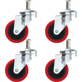 Online Best Service 609053215340 4 Pack Heavy-duty 2.5 Inch Swivel Caster Wheel Creeper Cart Stool Post Mo