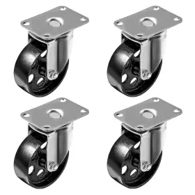 80845 Online Best Service 4 Pack Large Steel Swivel Caster Wheel Heavy Duty 3.5 Inch No Brake