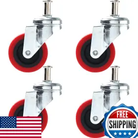 B076jkb1k5 Online Best Service 4 Pk Heavy-duty 2.5 Inch Swivel Caster Wheels For Creeper And Cart