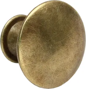 250611 Opfiue 16 Pcs Brass Kitchen Cabinet Knobs Round Cupboard Door Yellow Bronze