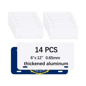 Orj 791489233279 14 Pack Sublimation Plate Blanks 6 Inch X12 X0.65mm Metal Aluminum Plat... Fast Ship
